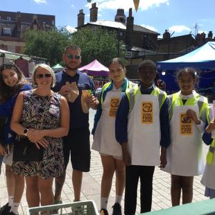 Valence Eco Warriors and School Council members enjoyed a trip to Barking Market to sell the wares that they had grown. Thank you to all the families who came and supported us on the day, we all had a fantastic time!