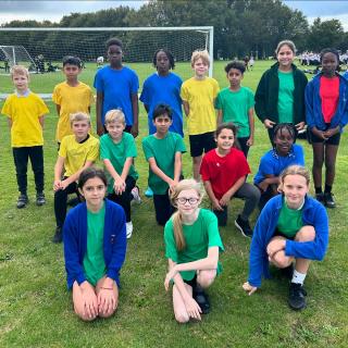 The Valence Cross Country teams at yesterday’s borough event