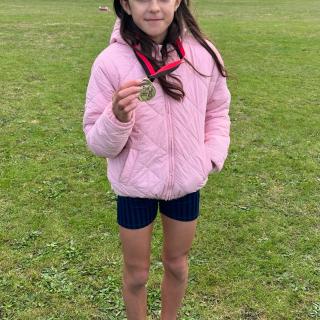 Our Gold medal winner Maria from Bonham Year 6