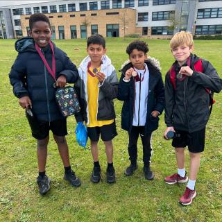 Our year 6 Boys and year 5 girls both won silver in the team event at the Cross Country 🥈